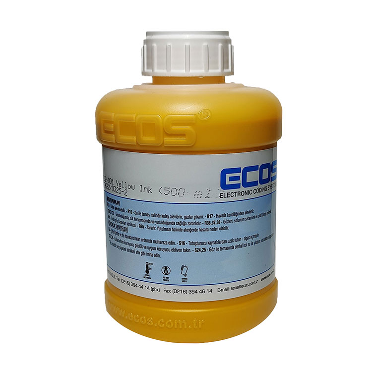 Ecos 500ML İnkjet Sarı Mürekkep
